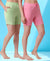 T.T. Women Regular Fit Poly Jersey Solid Short Pack Of 2-Green-Pink