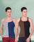 T.T. Men DesignerGym Vest Pack Of 2 Brown-Black -Grey-Blue
