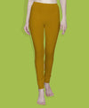 T.T. Women Solid Chudidar Cotton Lycra Cool Leggings -Saffron
