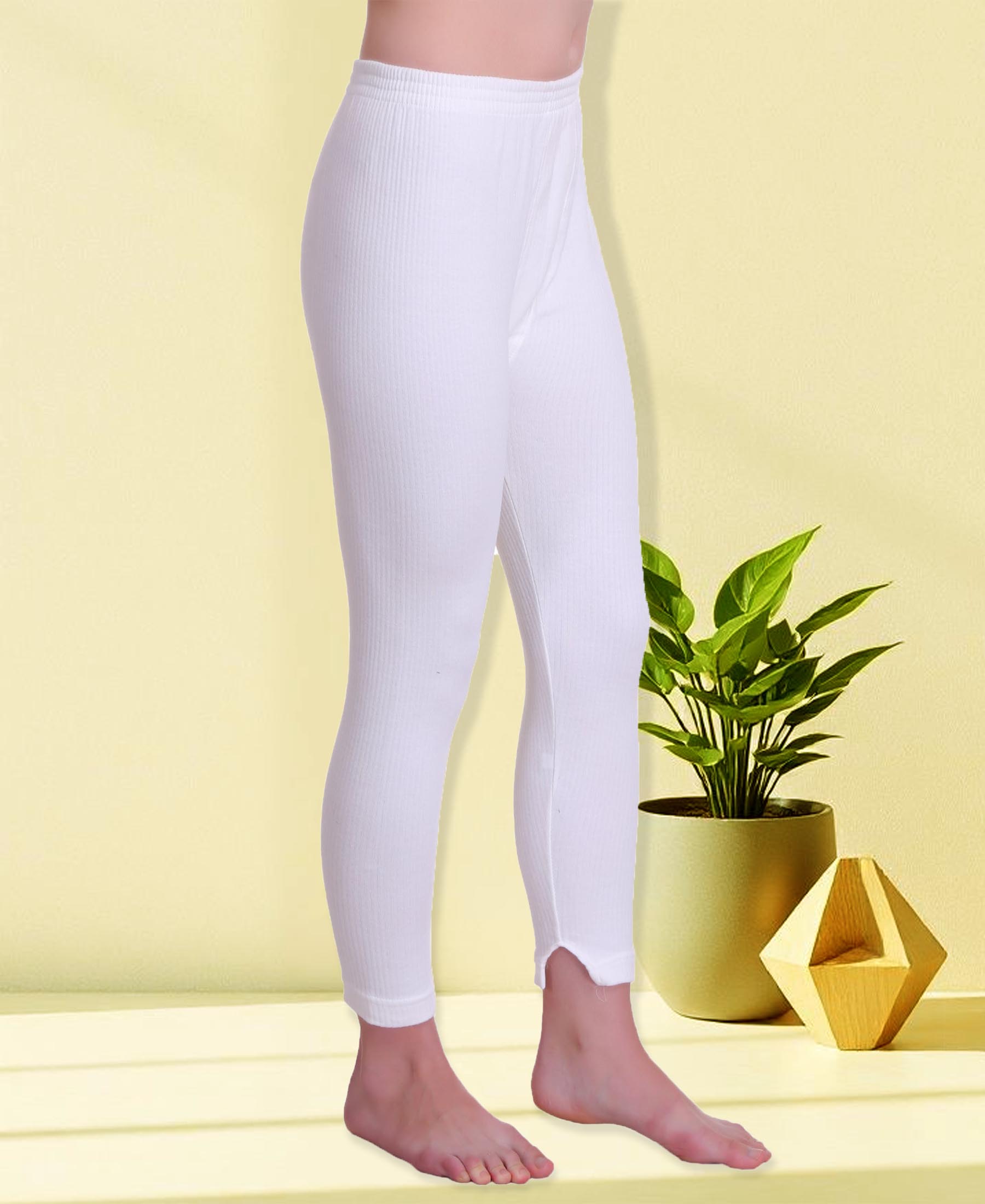Buy Women Thermal White Melange Pajama: TT Bazaar – T T Bazaar