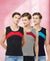 T.T. Men Designer Gym VestPack Of 3 Black-Red-Grey-Maroon-Navy-Sky