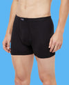 T.T. Mens Jazz Fine Long Inner Elastic TrunkPack Of 2 Skin-Black