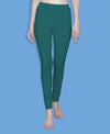 T.T. Women Solid Chudidar Cotton Lycra Cool Leggings -Emerald Green - Flourescent Green( Free Size)