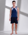 T.T. Men Titanic Designer Gym Vest Pack Of 2 (Royal Blue - Blue)