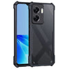 Mobielectro Camera Bump Protection | Slim Stylish 360 Protection Design |Crystal Clear | Shockproof Eagle Back Cover for Oppo A77S - Black