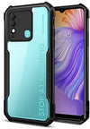 Mobielectro Camera Bump Protection | Slim Stylish 360 Protection Design |Crystal Clear | Shockproof Eagle Back Cover for Tecno Spark 8 - Black