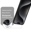 Mobielectro Waterkproof Soft Silicone Ultra Slim O.G Case for iPhone 15 pro - Black