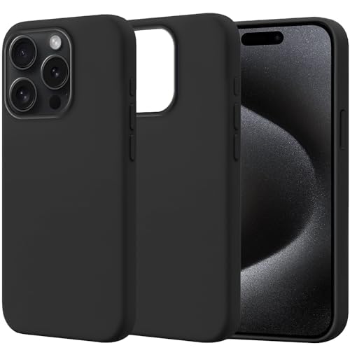 Mobielectro Waterkproof Soft Silicone Ultra Slim O.G Case for iPhone 15 pro - Black