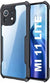 Mobielectro Camera Bump Protection | Slim Stylish 360 Protection Design |Crystal Clear | Shockproof Eagle Back Cover for Mi 11 Lite- Black