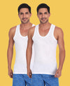 T.T. MenSuper Combed Cotton G-Vest Pack Of 2 White