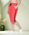 T.T. Women Solid Cotton Capri Carrot