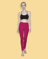 T.T. Women Solid Chudidar Cotton Lycra Cool Leggings -Magenta