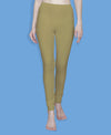 T.T. Women Solid Chudidar Cotton Lycra Cool Leggings -Beige - Coffee( Free Size)