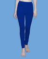 T.T. Women Solid Chudidar Cotton Lycra Cool Leggings -Indigo - Brinjal( Free Size)