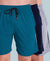 T.T. Men Solid Cotton Shorts Pack Of 3 Grey::Air::Navy