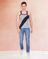 T.T. Men DesignerGym Vest Pack Of 2 Black-Red -Grey-Navy