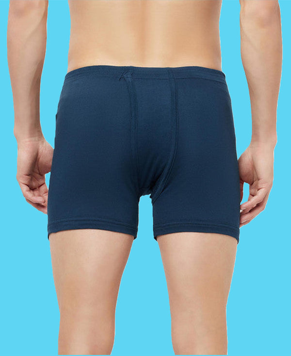T.T. Mens Jazz Fine Long Inner Elastic TrunkPack Of 2 Blue-Sky