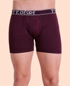 T.T. Men Desire Fine Long Trunk Pack Of 2 (Black - Maroon)