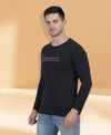 HiFlyers Men Anthra Regular Fit Printed Round Neck T-Shirt