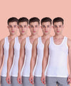 HiFlyers Men Organic Cotton Vest (Pack Of 5)