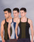 T.T. Men DesignerGym Vest Pack Of 3 Black-Olive -Grey-Blue -Olive-Black