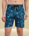 T.T. Men Regular Fit Cotton Polyster Printed Short With Zip Pocket Pack Of 1-Airforce