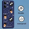 Mobielectro Cute Fun Cartoon 3DBear Coffee Case for Vivo Y51 Pro 5G - Blue