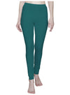 T.T. Women Solid Chudidar Cotton Lycra Cool Leggings -EMERALD GREEN - FLOURESCENT GREEN( Free Size)