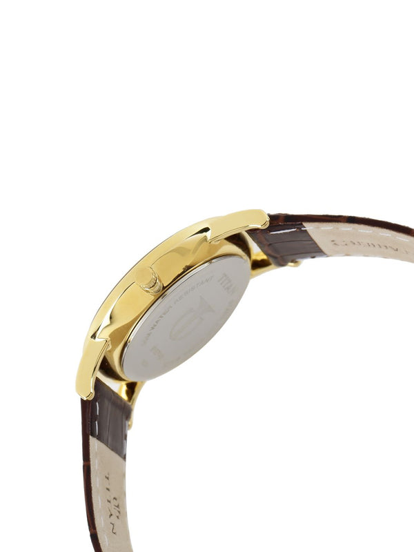 Workwear Men’s Contemporary Watch Quartz, Water Resistant, Leather Strap