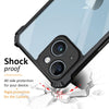 Mobielectro Camera Bump Protection | Slim Stylish 360 Protection Design |Crystal Clear | Shockproof Eagle Back Cover for iPhone 14 Plus- Black