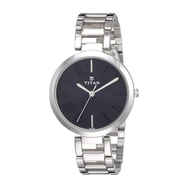 Youth Analog Black Dial Women's Watch-NL2480SM02/NP2480SM02
