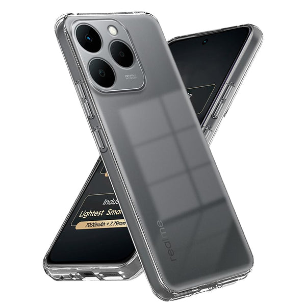Mobielectro Clear Transparent Shockproof Scratch Resistant Protective Phone Case for Realme 15T 5G