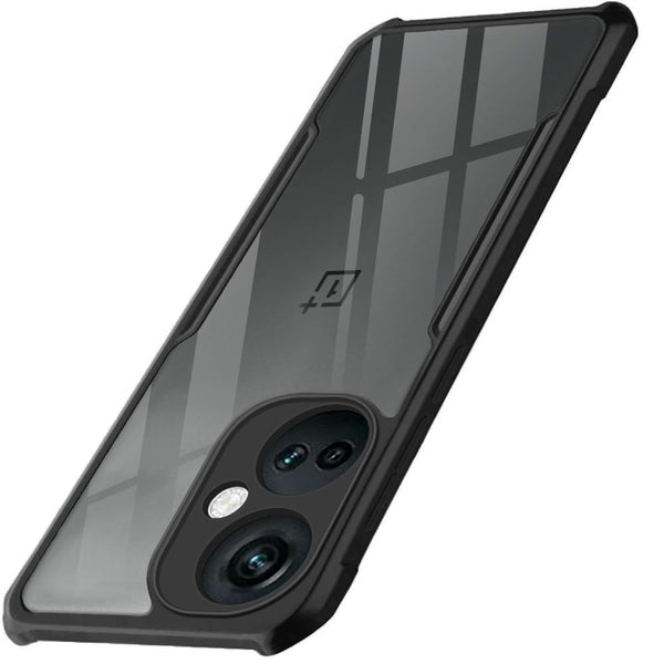 Mobielectro Camera Bump Protection | Slim Stylish 360 Protection Design |Crystal Clear | Shockproof Eagle Back Cover for OnePlusNord CE 3- Black