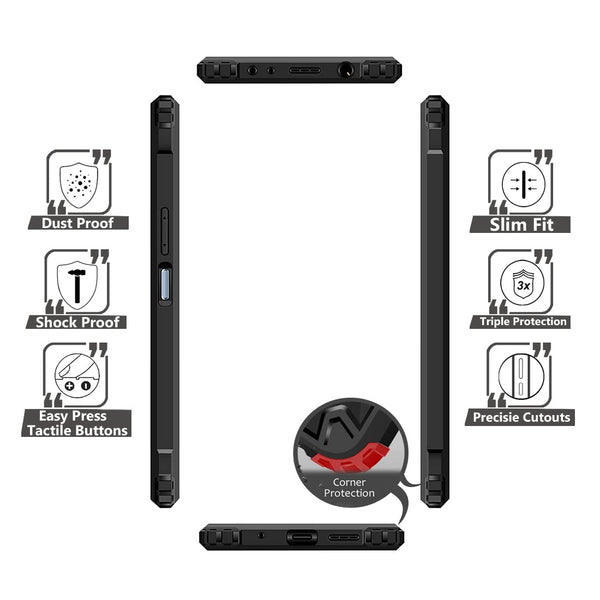 Mobielectro Camera Bump Protection | Slim Stylish 360 Protection Design |Crystal Clear | Shockproof Eagle Back Cover for Oppo RENO 5 Pro 5G - Black