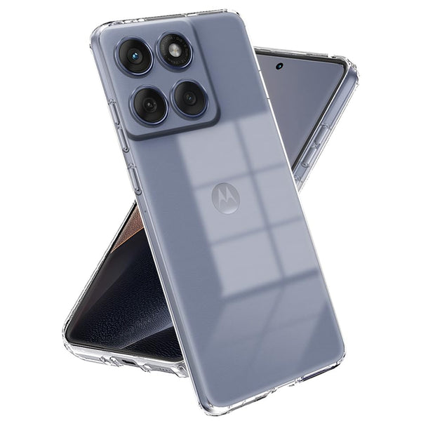 Mobielectro Soft Silicon Transparent |Scratch Resistant Clear Case for Moto Edge 60 Fusion 5G