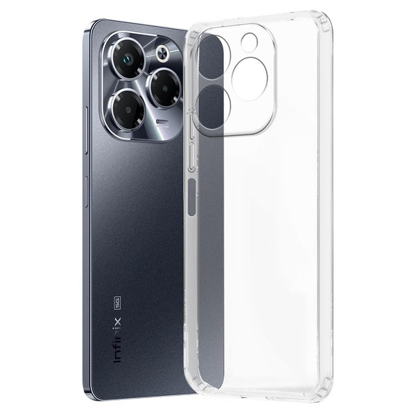 Mobielectro Clear Transparent Shockproof Scratch Resistant Protective Phone Case for Infinix Note 40X 5G