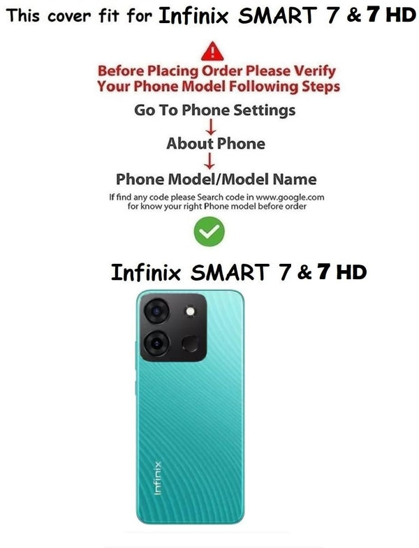 Mobielectro Clear Transparent Shockproof Scratch Resistant Protective Phone Case for Infinix Smart 7 HD