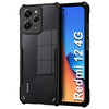 Mobielectro Camera Bump Protection | Slim Stylish 360 Protection Design |Crystal Clear | Shockproof Eagle Back Cover for RedMi 12 4G - Black