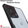 Mobielectro Camera Bump Protection | Slim Stylish 360 Protection Design |Crystal Clear | Shockproof Eagle Back Cover for Moto Edge 50 Fusion - Black
