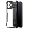 Mobielectro Camera Bump Protection | Slim Stylish 360 Protection Design |Crystal Clear | Shockproof Eagle Back Cover for RedMi 12 4G - Black