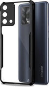 Mobielectro Camera Bump Protection | Slim Stylish 360 Protection Design |Crystal Clear | Shockproof Eagle Back Cover for Oppo F19 - Black