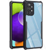 Mobielectro Camera Bump Protection | Slim Stylish 360 Protection Design |Crystal Clear | Shockproof Eagle Back Cover for Samsung A52S | A52 5G - Black