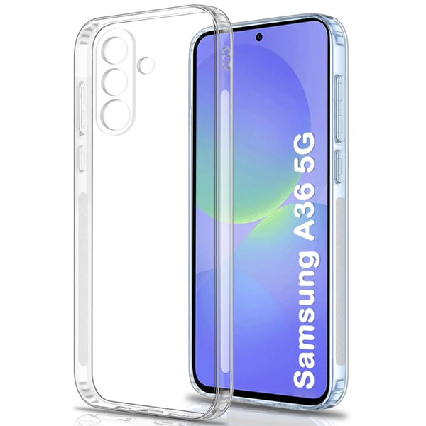 Mobielectro Clear Transparent Shockproof Scratch Resistant Protective Phone Case for Samsung A36 5G
