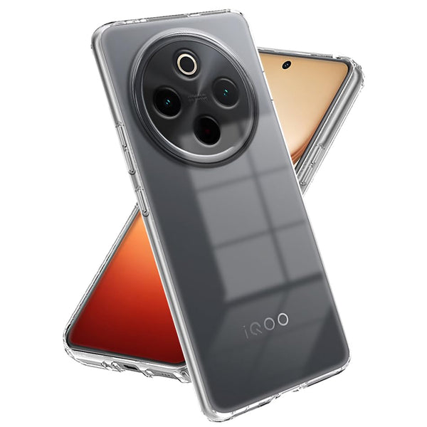 Mobielectro Soft Silicon Transparent |Scratch Resistant Clear Case for IQOO Z10 5G
