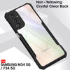 Mobielectro Camera Bump Protection | Slim Stylish 360 Protection Design |Crystal Clear | Shockproof Eagle Back Cover for Samsung M34 5G | F34 5G - Black