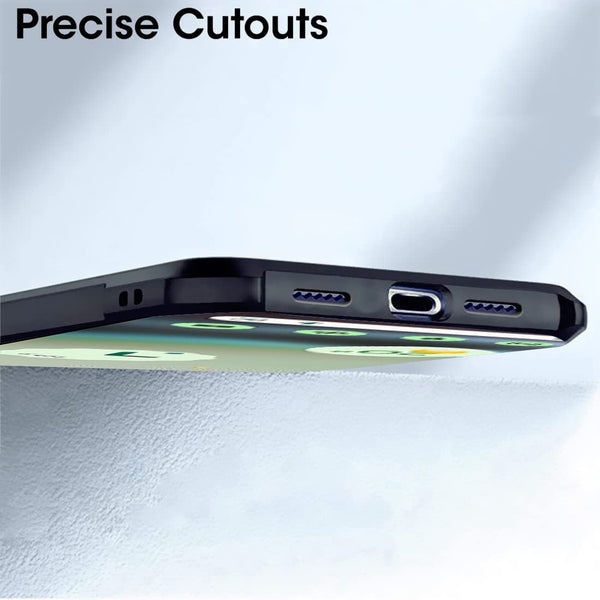 Mobielectro Camera Bump Protection | Slim Stylish 360 Protection Design |Crystal Clear | Shockproof Eagle Back Cover for Pixel 6A - Black