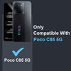 Mobielectro Clear Transparent Shockproof Scratch Resistant Protective Phone Case for POCO C85 5G