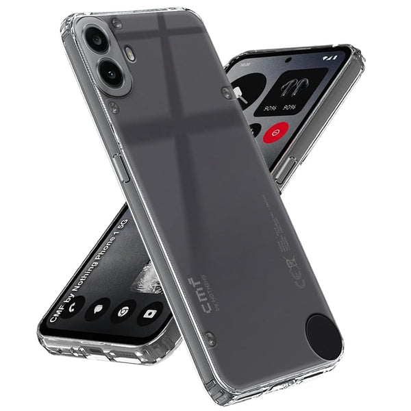 Mobielectro Clear Transparent Shockproof Scratch Resistant Protective Phone Case for CMF Nothing Phone 1
