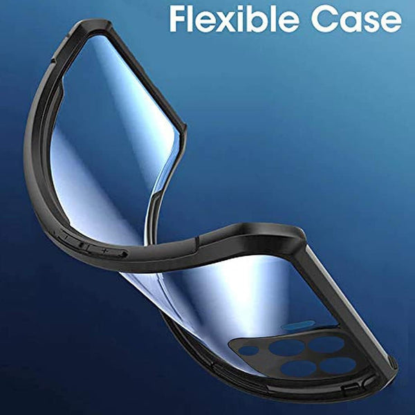Mobielectro Camera Bump Protection | Slim Stylish 360 Protection Design |Crystal Clear | Shockproof Eagle Back Cover for Tecno Spark GO 2020 - Black
