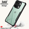 Mobielectro Camera Bump Protection | Slim Stylish 360 Protection Design |Crystal Clear | Shockproof Eagle Back Cover for OnePlusNord 3 - Black